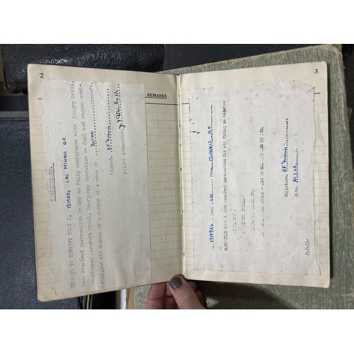 170 - A collection of Second World War RAF ephemera, relating to A/Flight Lieutenant A J Minnis DFC, inclu... 