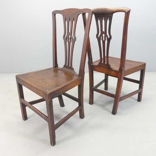 2642 - A group of nine various antique chairs including a fauteuil chair (for re-upholstery).