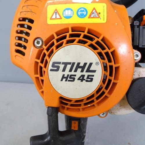 2691 - A Mountfield MB28D petrol brush cutter, and a Stihl HS45 hedge trimmer (2)