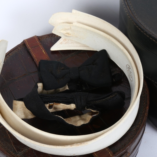 169 - 3 x 20th century leather collar boxes