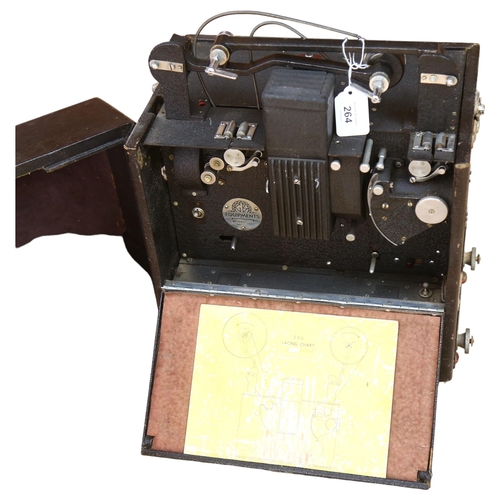 264 - GB EQUIPMENTS LTD - a World War II film projector, in original carry case, model S516, no. 483