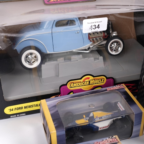 434 - An American Muscle Street Rod from ERTL Collectables, a '34 Ford Newstalgia, in original box with as... 