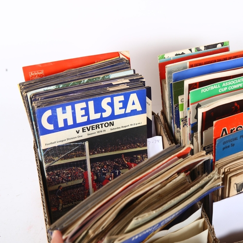 641 - A collection of football programmes 1960s and 70s, including Chelsea, Arsenal, Cup Finals etc