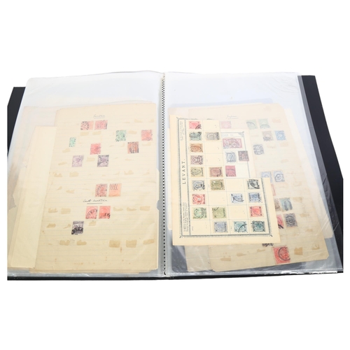 78 - A folder of worldwide stamps, including Czechoslovakia, Newfoundland, Belgium, Holland Ottoman Empir... 