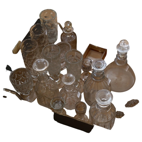 785 - Various decanters, glasses etc