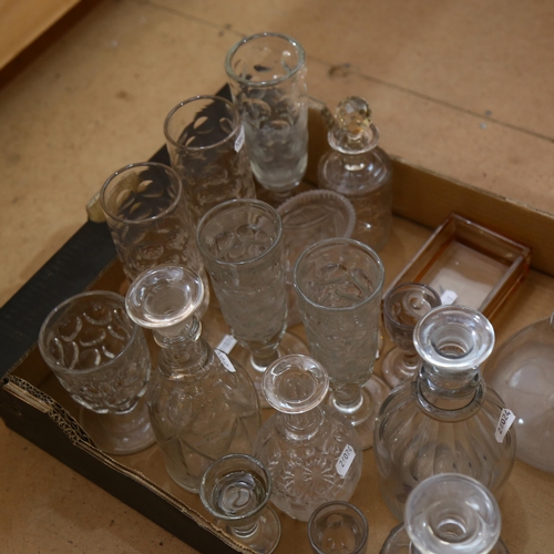 785 - Various decanters, glasses etc