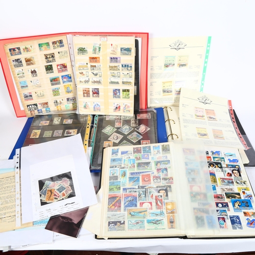 79 - Various stamp albums, including First Day Covers depicting trains, worldwide stock books etc