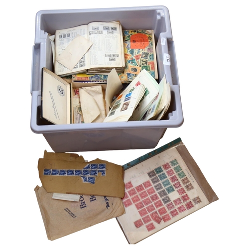 791 - A large quantity of stamp albums, sheets of stamps and loose stamps, UK and worldwide, stock sheets ... 