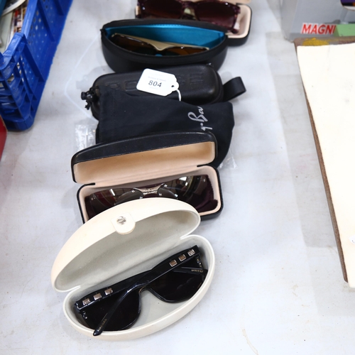 804 - 10 pairs of designer and other lady's sunglasses, including Chanel, Ted Baker, Police, Christian Dio... 