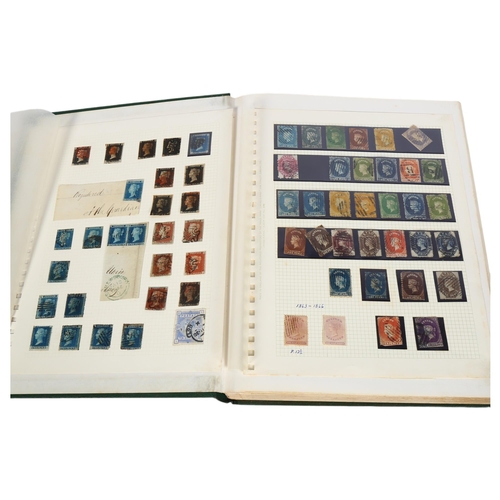 82 - An album of UK and worldwide stamps, some mint, including a sheet of 9 Penny Blacks, 13 Two Penny Bl... 