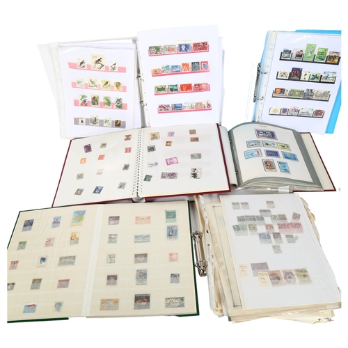 92 - A large quantity of worldwide stamp albums, including Germany, Gibraltar, Argentina etc