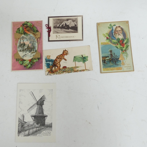 319 - A Victorian scrap album, and 2 other albums containing various Victorian postcards and greetings car... 