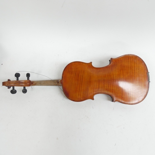 257 - A 7/8 size Italian violin, with label reading 