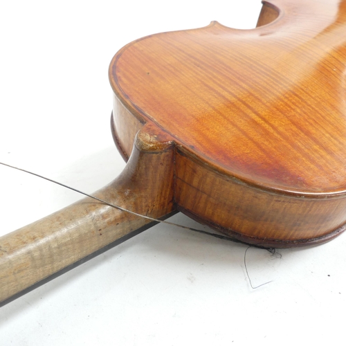 257 - A 7/8 size Italian violin, with label reading 