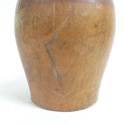 34 - 19th century stoneware flagon named to James Morris Spirit Dealer Llandovery, H30cm, and a Victorian... 