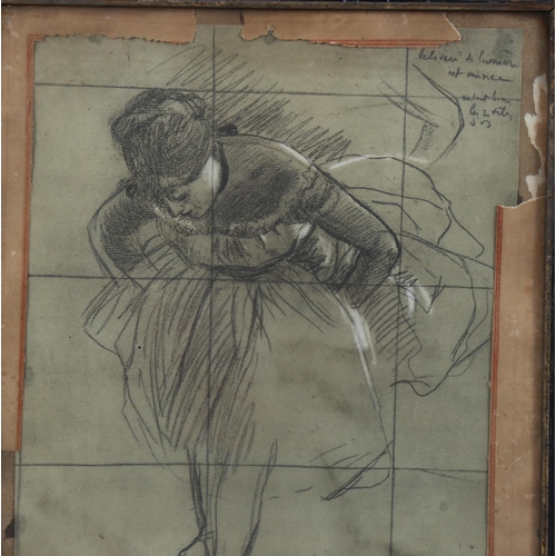 547 - *DESCRIPTION CHANGE* 19th/20th century French School, after Edgar Degas, ballerina, lithograph, 38cm... 