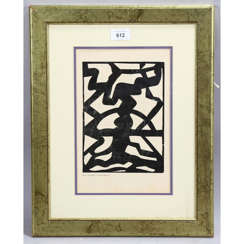 612 - Jacoba Van Heemskerck, Baum, original woodcut for suite of VII 1924, image 21cm x 15cm, framed