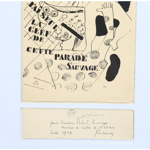 620 - Fernand Leger, from Rimbaud set 1949, lithograph with Leger justification signature and publisher de... 