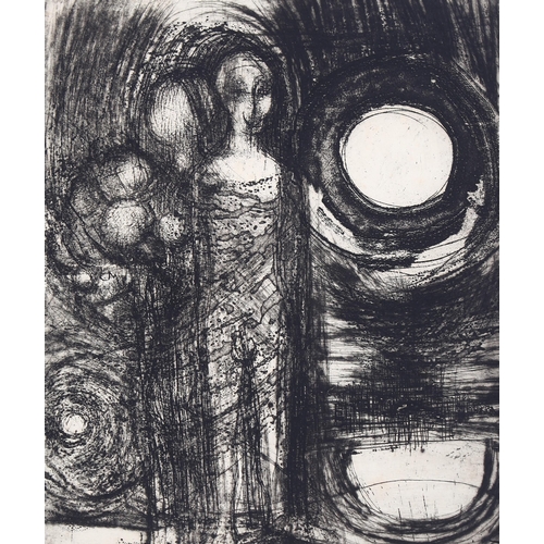 628 - Ann Brunskill, folder of etchings, signed and inscribed in pencil (4)