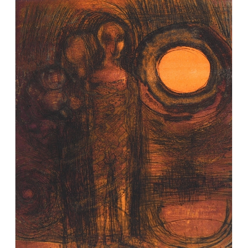 628 - Ann Brunskill, folder of etchings, signed and inscribed in pencil (4)