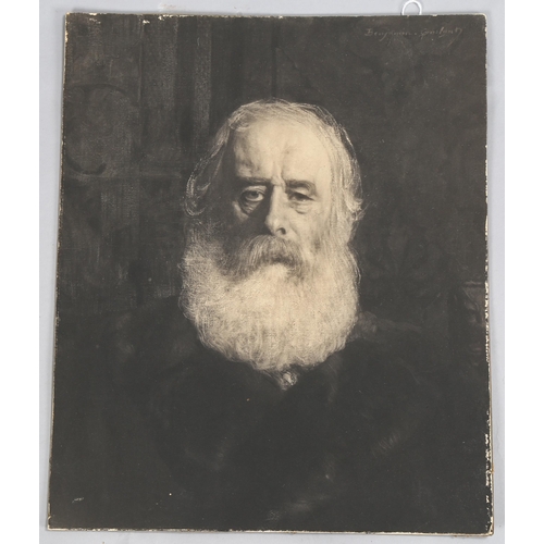 630 - After Frederick Hollyer, portrait of Jean-Joseph Benjamin-Constant, photographic print on card with ... 