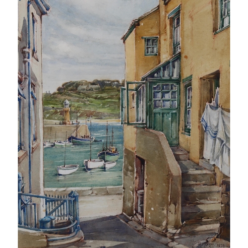 643 - Harry Nixon (1886 - 1955), St Ives, watercolour, dated 1954, signed, 35cm x 25cm, framed