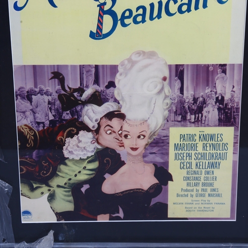 170 - Monsieur Beaucaire (1946), original framed film poster, starring Bob Hope, frame size 102 x 46.5cm