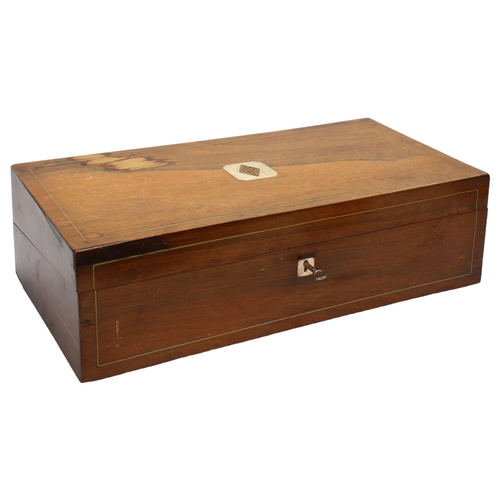 22 - A mid 20th century Dunhill, London humidor, with inlay brass and mother of pearl, contains 21 Alvaro... 