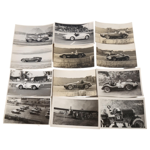 29 - MOTORSPORT INTEREST - a collection of original 1950s' racing car photographs, includes Formula 1 int... 