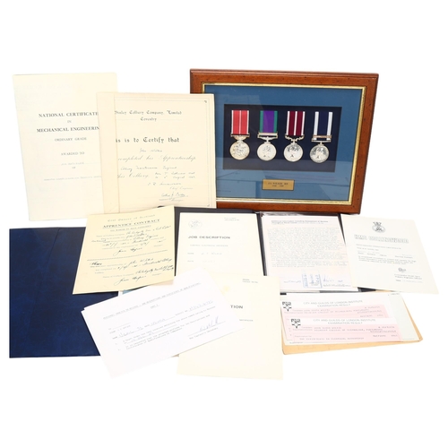 6 - *WITHDRAWN* A group of 4 Royal Navy Service medals, awarded to J S Wilkie (1948 - 1989), including a... 