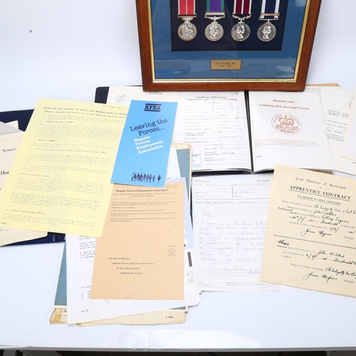 6 - *WITHDRAWN* A group of 4 Royal Navy Service medals, awarded to J S Wilkie (1948 - 1989), including a... 