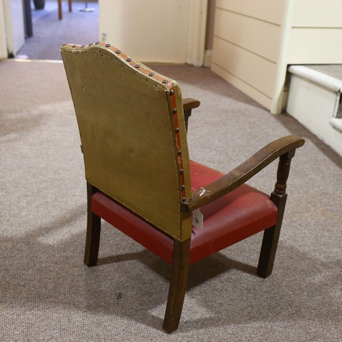 211 - ROYAL INTEREST - A 1953 Elizabeth I child's souvenir Coronation chair, height 70cm