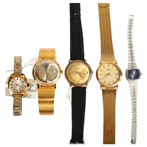 1069 - Various wristwatches, including Legant, Rotary etc (5)