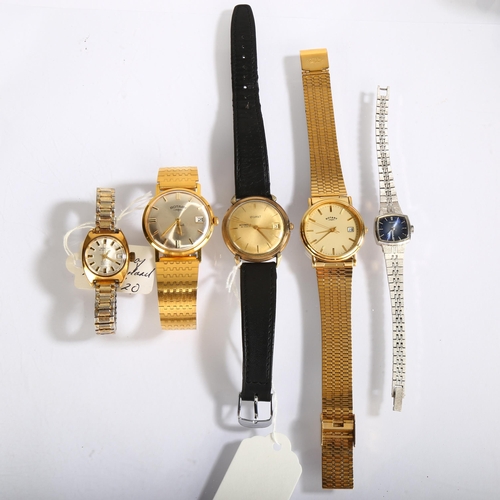 1069 - Various wristwatches, including Legant, Rotary etc (5)