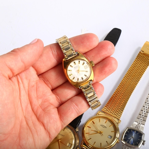 1069 - Various wristwatches, including Legant, Rotary etc (5)