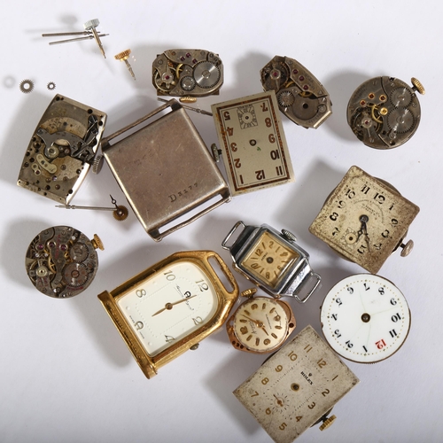 1070 - Various wristwatch movements, including Rolex, Doxa, Astral etc