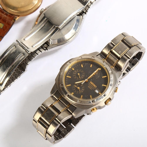 1072 - Various wristwatches, including Seiko chronograph, Avia etc