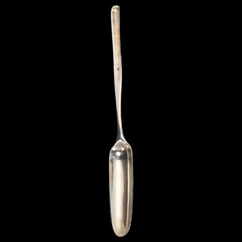 1461 - A George II silver marrow scoop, London 1739, length 22.5cm