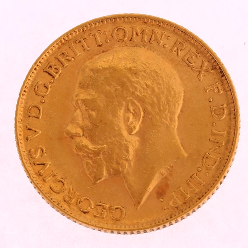 1223 - A George V 1912 gold full sovereign coin, 7.9g