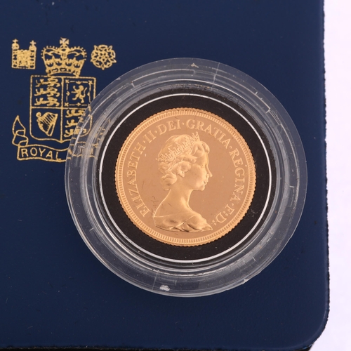 1224 - An Elizabeth II 1979 gold full sovereign coin, in Royal Mint case