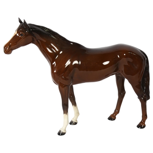 113 - A large Beswick horse, model of Bois Roussel, H29cm