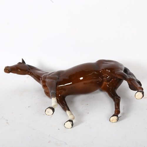 113 - A large Beswick horse, model of Bois Roussel, H29cm