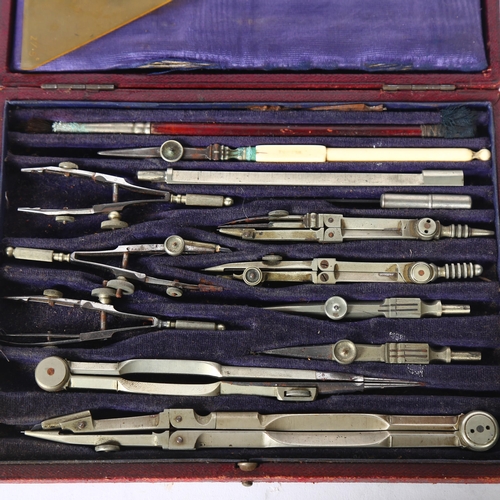 147 - A G THORNTON LTD MANCHESTER - an early 20th century cased draughtman's set