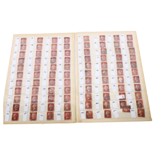 157 - 2 sheets of double-sided Victorian Penny Red stamps