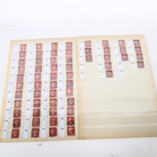 157 - 2 sheets of double-sided Victorian Penny Red stamps