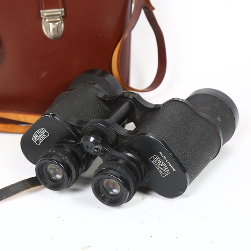 42 - A pair of Carl Zeiss Jena 10x50w Genoptem multi-coated binoculars, serial no. 117186, cased