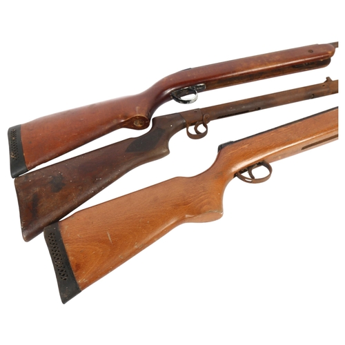 68 - A BSA Meteor .177 calibre break-barrel air rifle, and 2 other BSA air rifles (3)