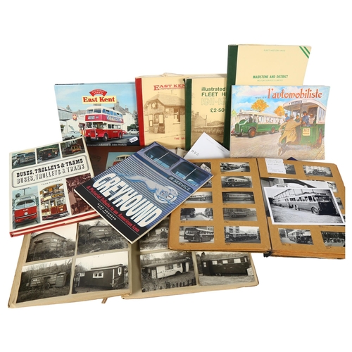 88 - A large collection ephemera, mainly relating to buses and trams, including photographs, reference bo... 