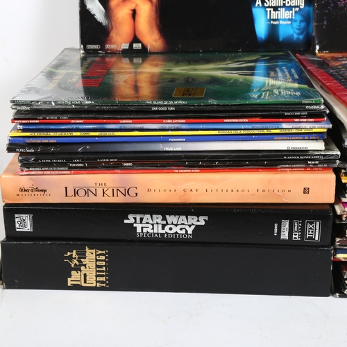 244 - A quantity of laser discs, various film titles including a boxed The Godfather Trilogy 1901-1980, Th... 