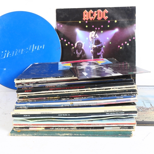 255 - A quantity of vinyl LPs, various artists including Rush, ACDC, Bryan Adams, Fleetwood Mac, Whitesnak... 